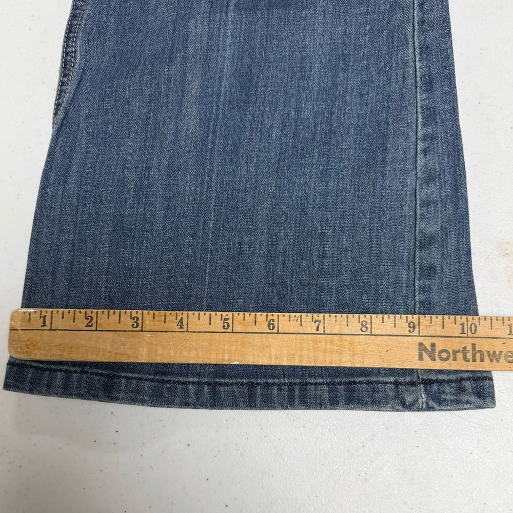 White House Black Market Blue Flare Jeans - Picture 6 of 7